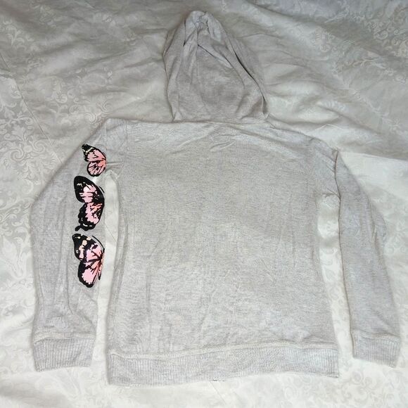 VINTAGE HAVANA Girls Butterfly Sweatsuit Soft / Light Fleece Jogger Hoodie 10/12 - Picture 3 of 11